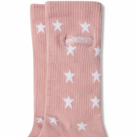 Converse Crew Socks Unisex 1 Pack Barbie Pink