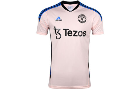 Adidas Manchester United Soccer Jerseys Men's Ice Crystal Pink Moderate Straight Fit