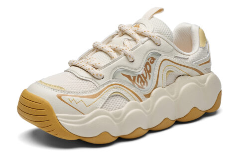 Kappa SERIES Lightweight Height Increasing Low top City Commuting Running Shoes Women’s Cheese White