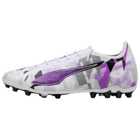 PUMA Ultra 5 Soft And Comfortable Soccer Shoes Unisex White Purple