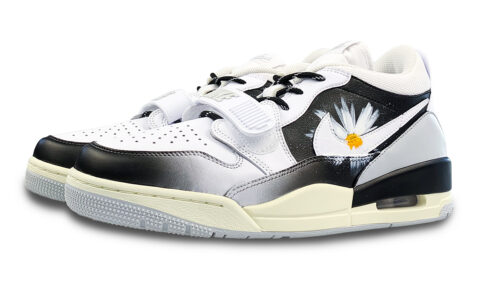 Jordan Legacy 312 Low top Vintage Basketball Shoes Men’s White Black