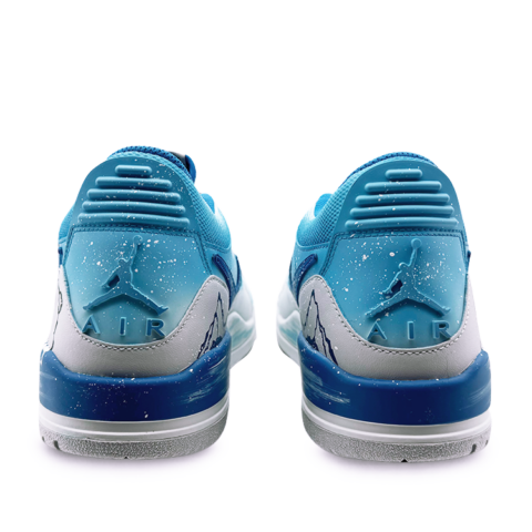 Jordan Legacy 312 Slip Resistant Abrasion Resistant Low top Vintage Basketball Shoes Men’s Blue White