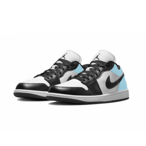Jordan Air Jordan 1 Cushioning Slip Resistant Low top Vintage Basketball Shoes Women’s Blue
