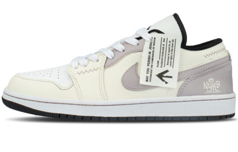 Jordan Air Jordan 1 Synthetic Leather Abrasion Resistant Abrasion Resistant Low top Vintage Basketball Shoes Unisex