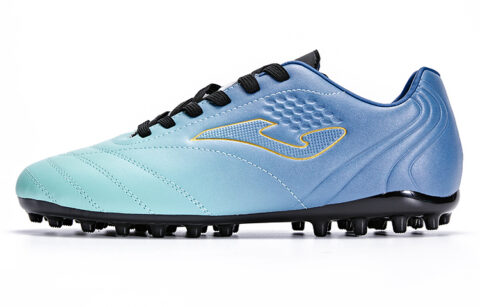 Joma Synthetic Leather MG Multi Ground Slip Resistant Abrasion Resistant MG Soccer Shoes Men’s Green Blue
