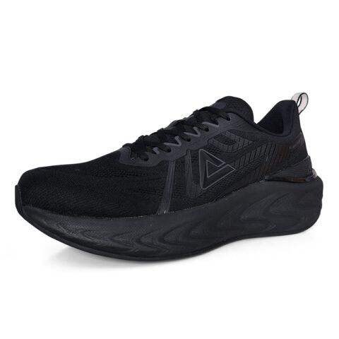 PEAK Cushioning Slip Resistant Abrasion Resistant Breathable Low top Running Shoes Men’s Black