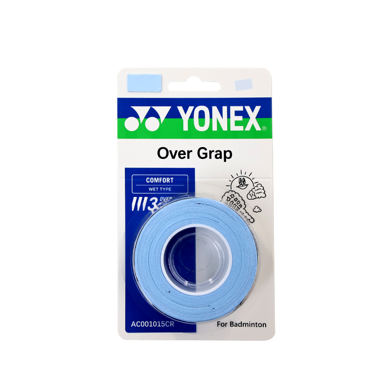 YONEX Badminton Grip Tapes Ice Blue/Pink Polyurethane Play Thin 3 Pack