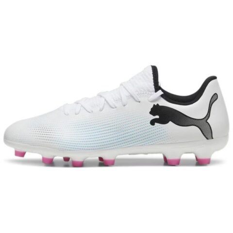 PUMA FUTURE 7 PLAY HG Hard Ground Firm Ground Soccer Shoes Men’s White Black