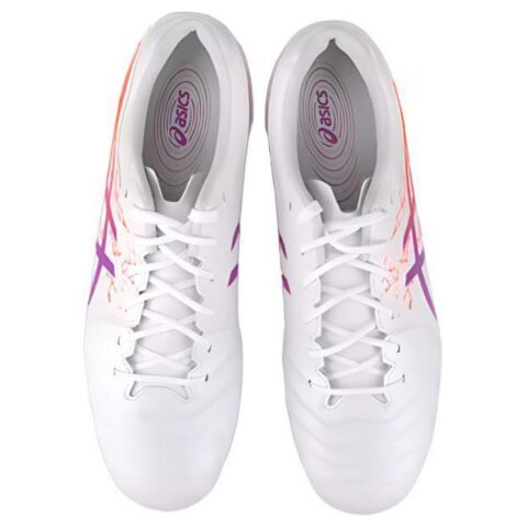 Asics DS LIGHT AG Artificial Ground Kangaroo Leather Soccer Shoes Men’s White Purple