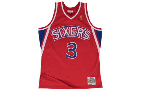 Mitchell & Ness Philadelphia 76ers Road 1996 97 Allen Iverson Swingman Jersey