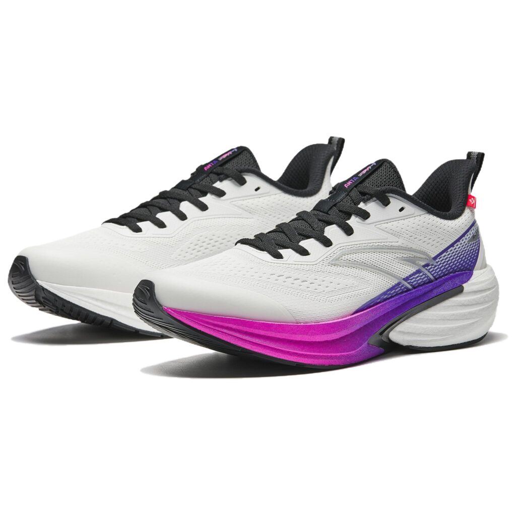 Anta Rocket 7 Slip Resistant Abrasion Resistant Low top Casual Running Shoes Men’s White Purple Black
