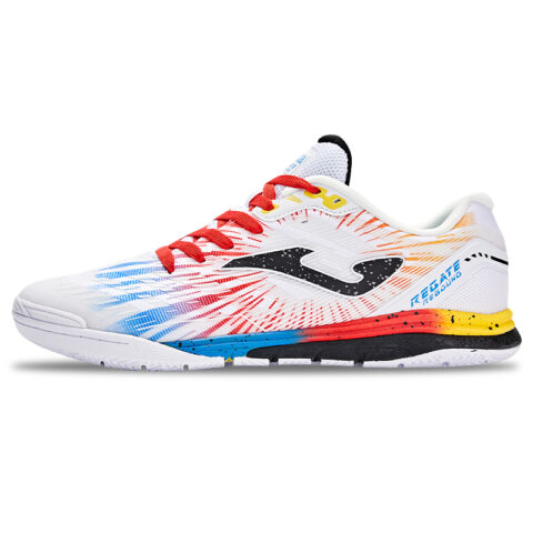 Joma IC/in Fabric Slip Resistant Abrasion Resistant Soccer Shoes Men's White