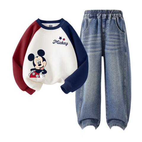 Disney Kids Casual Sportswear Crew Neck Moderate