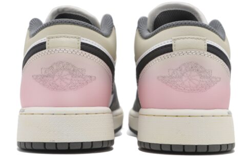 Jordan Air Jordan 1 Abrasion Resistant Low top Vintage Basketball Shoes Unisex Pink White
