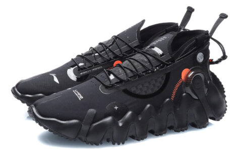 Li Ning Wu Xing 2 Mesh, Textile, Synthetic Leather Slip Resistant, Abrasion Resistant, Lightweight Low top
