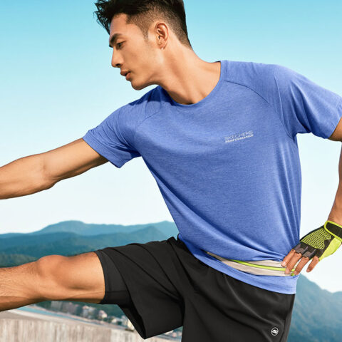 Skechers Comfortable Technology Cooling Collection T Shirt Men’s Persian Sapphire Blue
