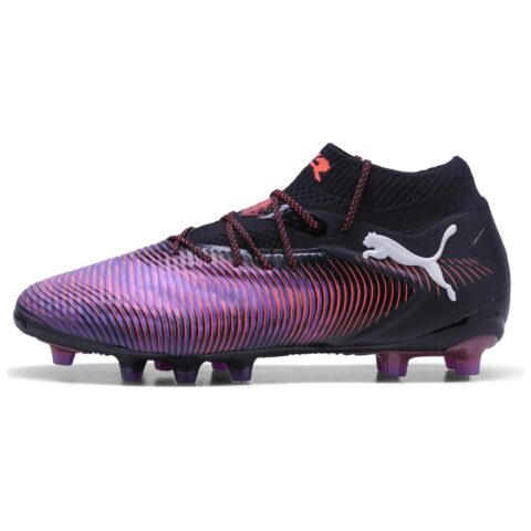 PUMA FUTURE 8 Abrasion Resistant Soccer Shoes Unisex Black White Red