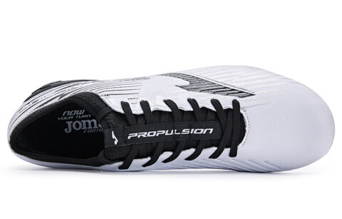 Joma Propulsion FG Firm Ground Firm Ground Slip Resistant Abrasion Resistant Soccer Shoes Men’s Black White