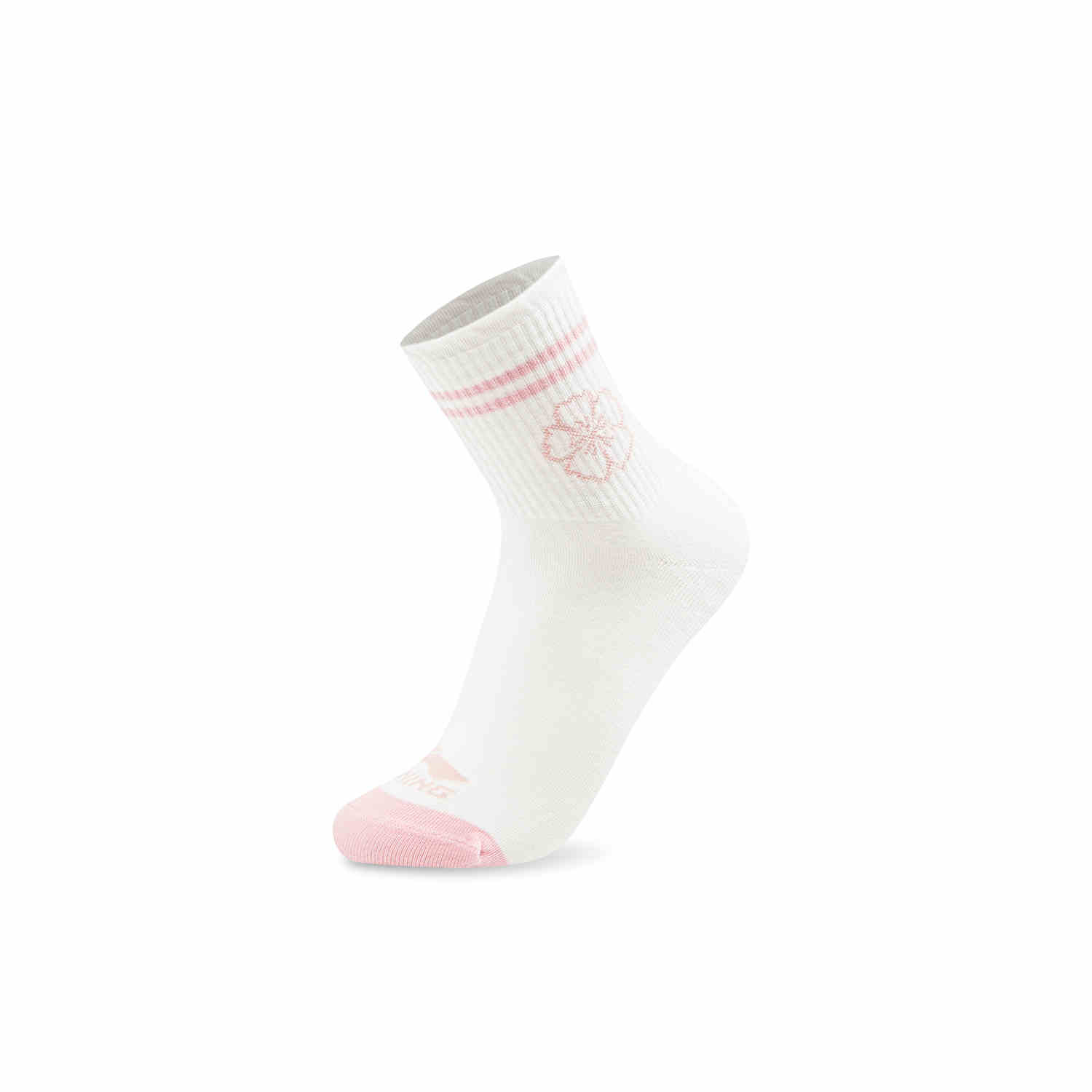 Li Ning x GUGONG,LIANMINGKUAN China Culture Collection Crew Socks Women's 1 Pack Milky/light Powder