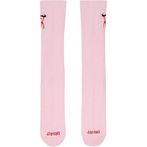 Nike Crew Socks Unisex 1 Pack Foam Pink/University Red/Black