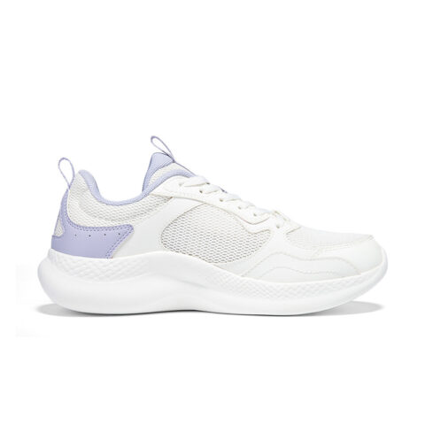 361° Cushioning Breathable Lightweight Low top Casual Running Shoes Women’s Feather White Chalk Purple