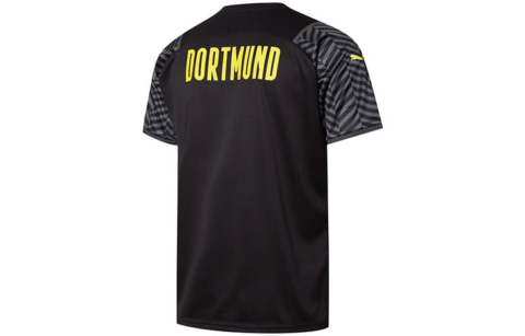 PUMA BVB Away Replica Soccer Jerseys Unisex Black Moderate