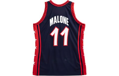 Mitchell Ness Basketball Jersey Unisex Navy Blue