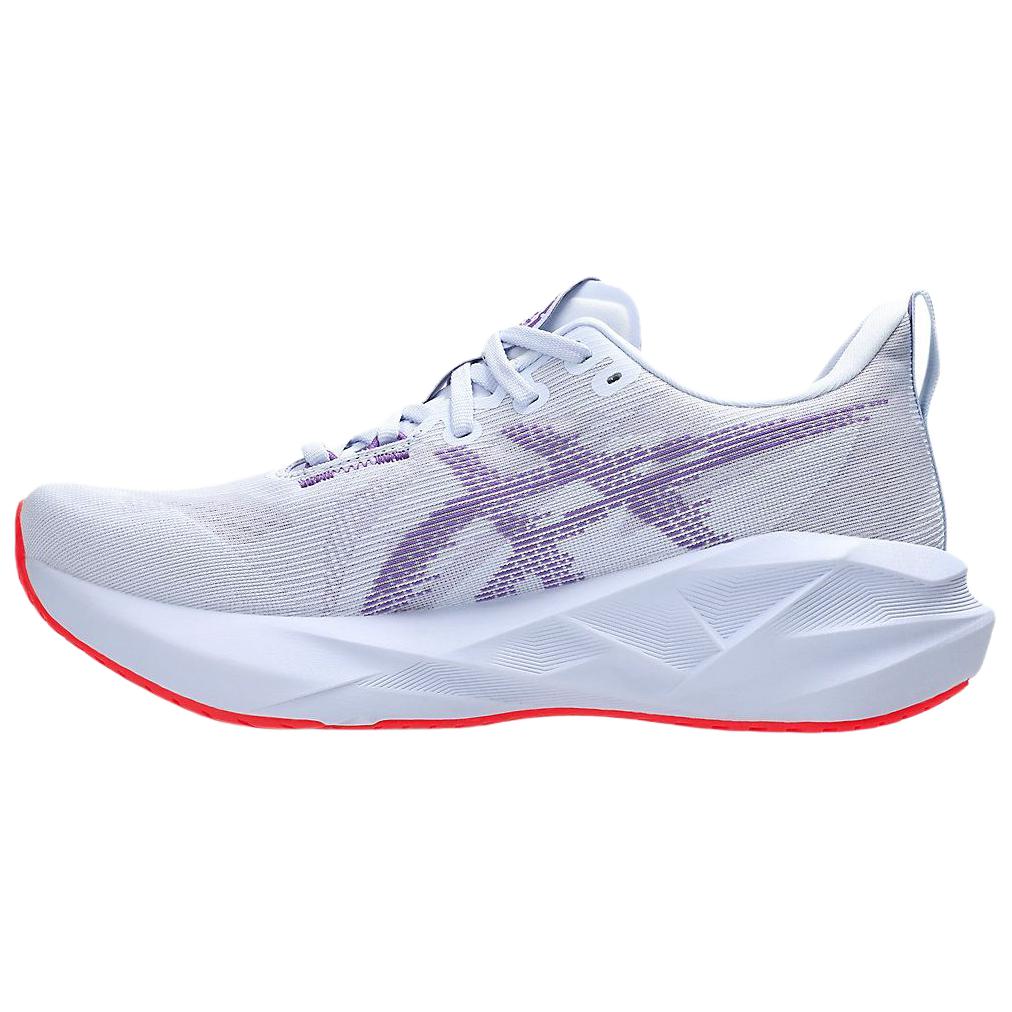 ASICS NOVABLAST 5 Cushioning Breathable Support Casual Long Distance Running Sprint Running Shoes Men’s White Purple