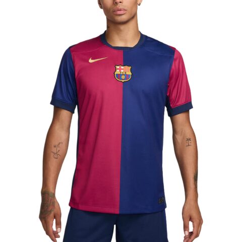 Nike Dri Fit F.C. Barcelona 2024/25 Soccer Jersey Men’s Dark Royal Blue/Midnight Marine Blue/Noble Red/Club Gold