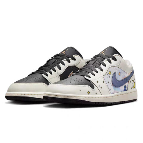 Jordan Air Jordan 1 Vintage Basketball Shoes Men’s Low Top White/Black