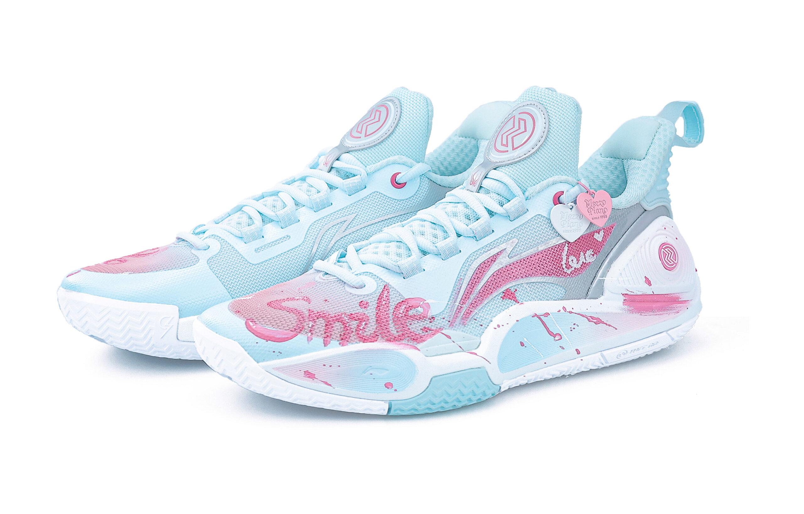 Li Ning Speed 9 Cushioning Abrasion Resistant Low top Basketball Shoes Men’s Blue Pink