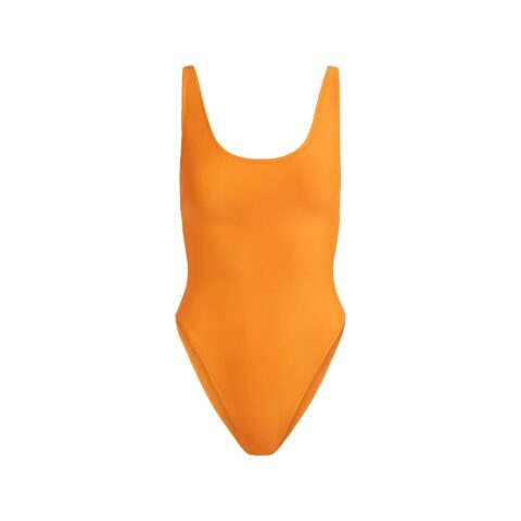 Skims Swimsuit Collection SS25 SIGNATURE SWIM SCOOP NECK ONE PIECE One piece Swimsuit Women’s TANGERINE