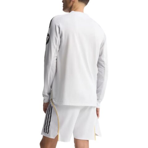 Adidas Free Shipping With AdiClub Real Madrid 25/26 Long Sleeve Home Authentic Jersey
