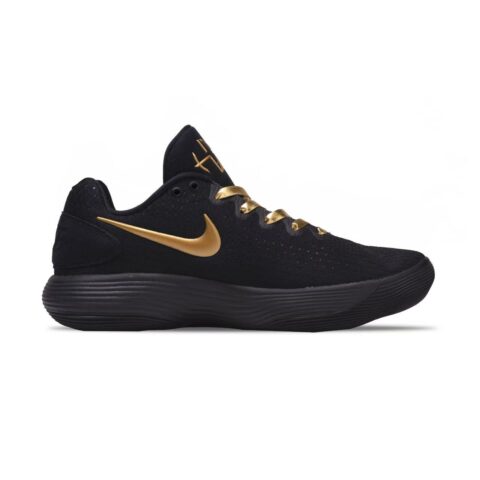 Nike Hyperdunk 2017 Golden Dragon Abrasion Resistant Low top Basketball Shoes Unisex Black Gold