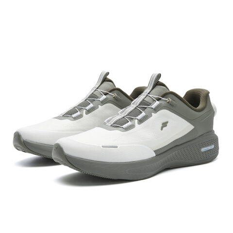 FILA NUVOLE 3 Cushioning Abrasion Resistant Coverage Running Shoes Men’s Lily White Red Brown Vetiver