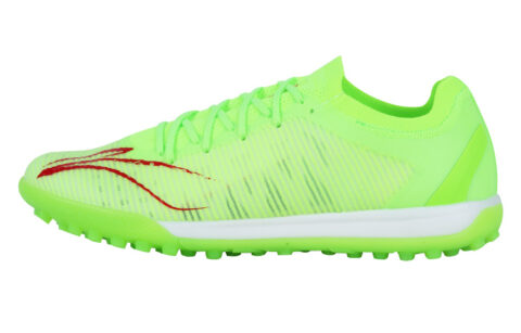 Li Ning Fabric Slip Resistant And Breathable Soccer Shoes Men’s Neon Green