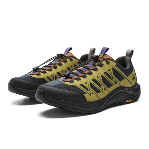 FILA WOLF 2+ Cushioning Abrasion Resistant Coverage Lightweight Low top Outdoor Shoes Men’s Green Blue