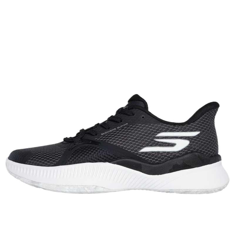 Skechers State Champ Synthetic Leather Low top Tennis Shoes Women’s Black White