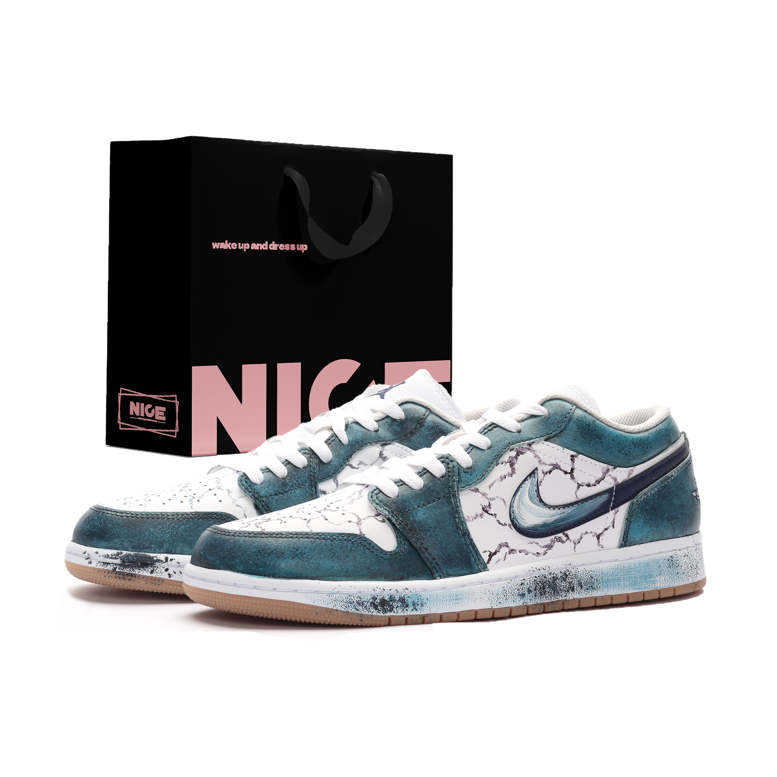 Jordan Air Jordan 1 Cushioning Abrasion Resistant Cushioning, Wear Resistant Low top Vintage Basketball Shoes Unisex