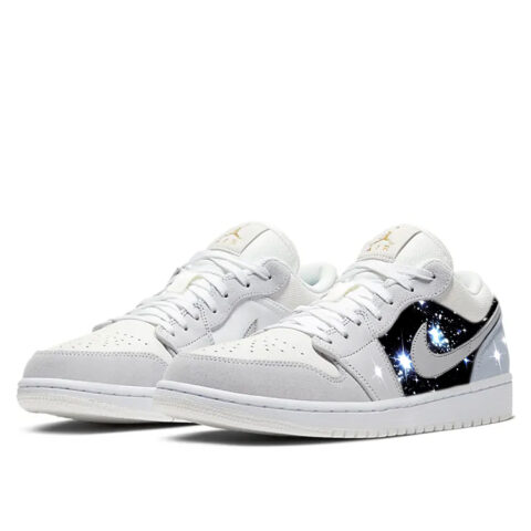 Jordan Air Jordan 1 Vintage Basketball Shoes Unisex Low Top White/Gray