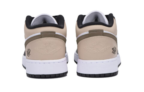 Jordan Air Jordan 1 Urban Chic Style Slip Resistant Low top Vintage Basketball Shoes Men’s White
