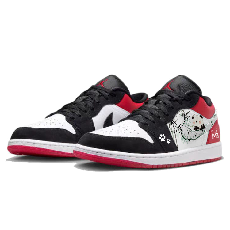 Jordan Air Jordan 1 Vintage Basketball Shoes Unisex Low Top Red/Black