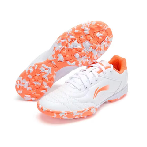 Li Ning Soccer Shoes Unisex Low Top Orange