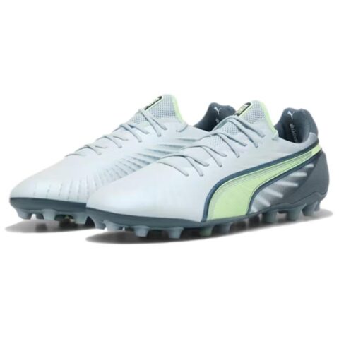 PUMA King Ultimate Abrasion Resistant Abrasion Resistant Soccer Shoes Men’s White Gray