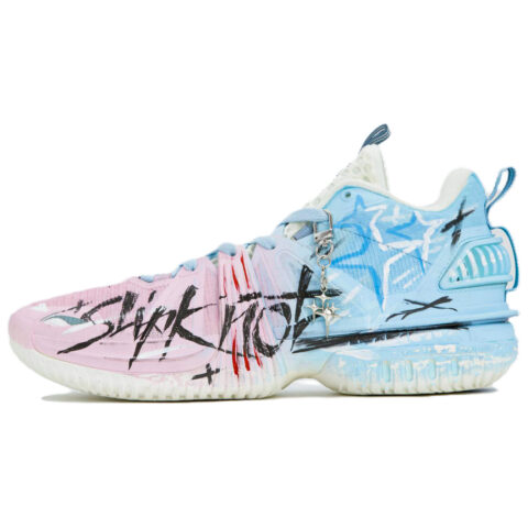 Li Ning Storm 2024 Basketball Shoes Men’s Low Top Pink/Blue