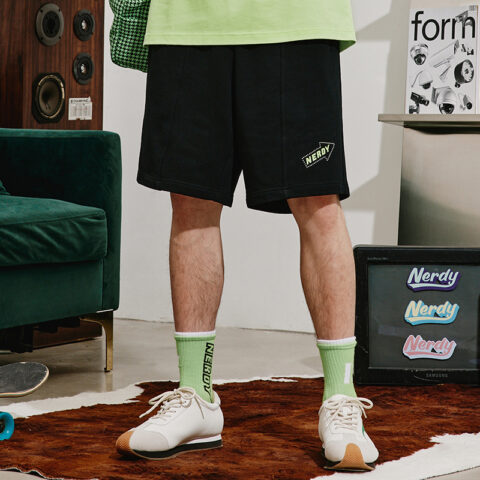 Nerdy Loose Fit Shorts Unisex Black