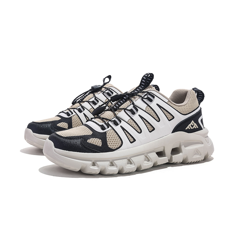 Jifffly Grip, Abrasion Resistant, Waterproof, Slip Resistant Low top Mountaineering Shoes Unisex Black Beige
