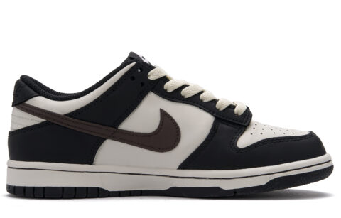 Nike Dunk Abrasion Resistant Abrasion Resistant Low top Vintage Basketball Shoes Unisex Black White