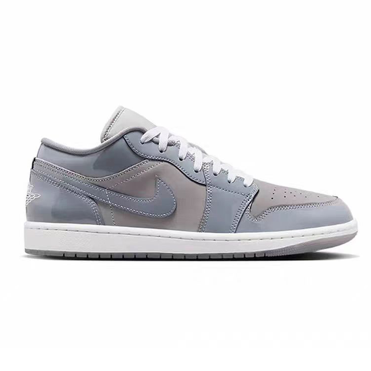 Jordan Air Jordan 1 Slip Resistant Abrasion Resistant Low top Vintage Basketball Shoes Unisex Blue