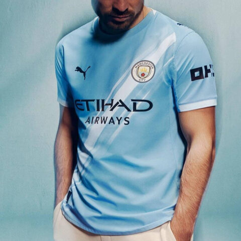 PUMA Manchester City Soccer Jersey Men’s Blue